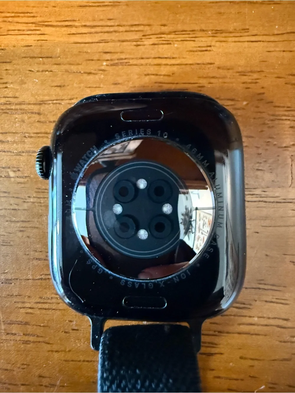Apple Watch Series 10 GPS 46mm Black Aluminum Case with Adjustable Sport Band